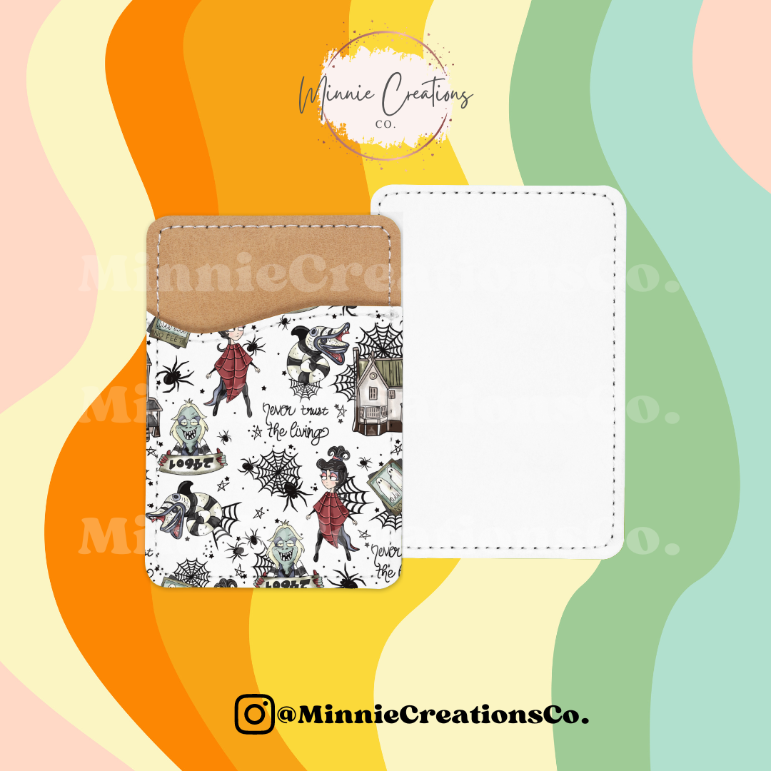 Spooky Card Holder Wallet | Halloween Phone Leather Wallet Card holder