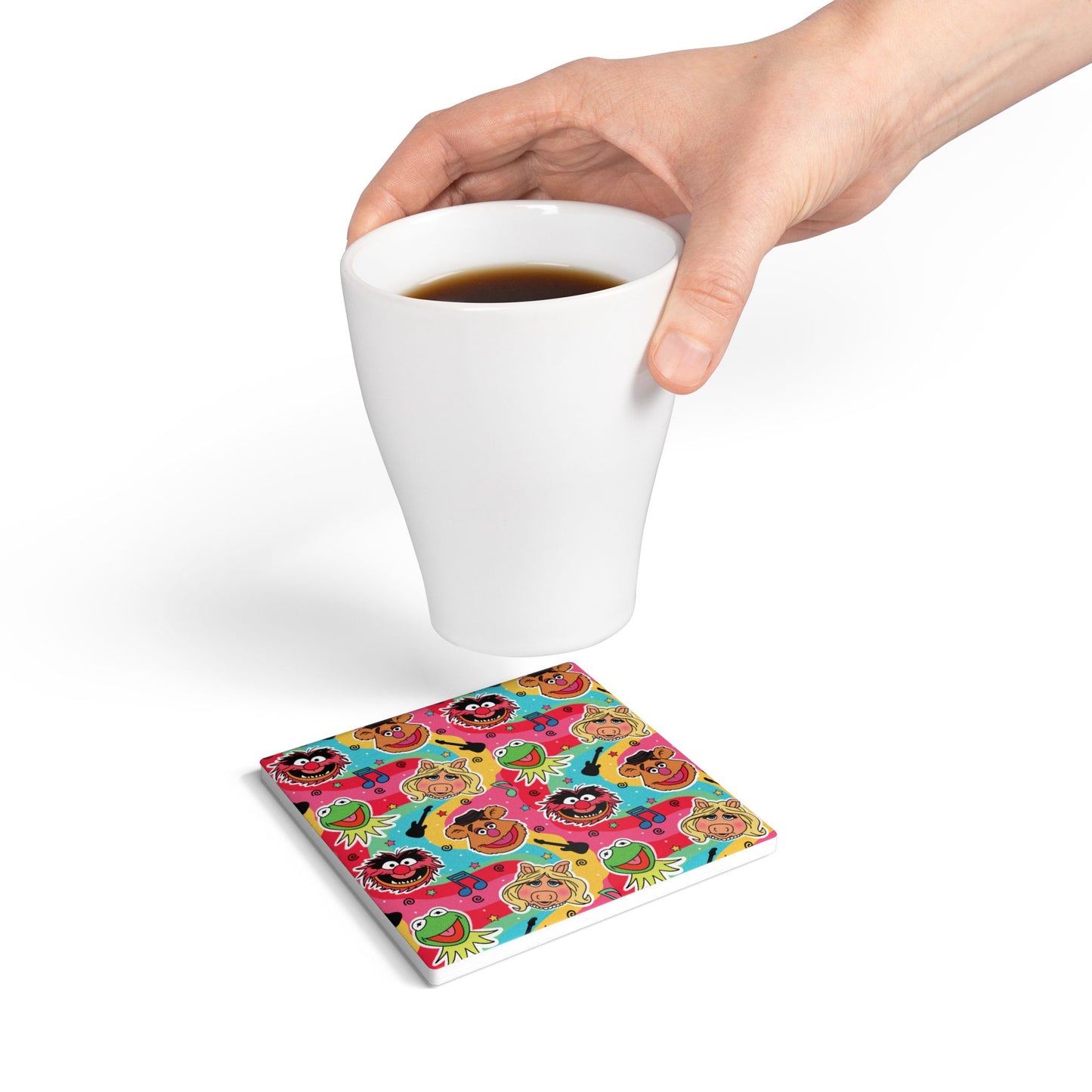 Colorful Muppet Band Ceramic Coaster — Friends Drink Coasters