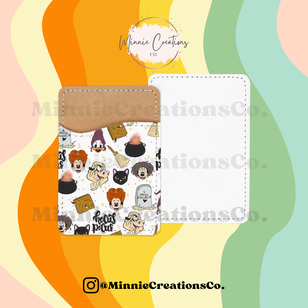 Spooky Card Holder Wallet | Halloween Phone Leather Wallet Card holder