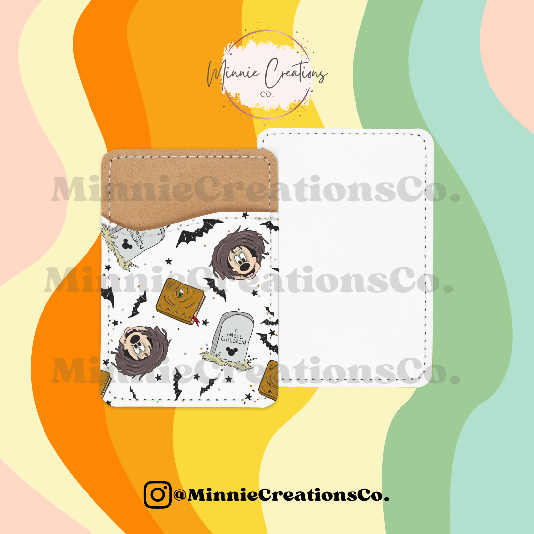 Spooky Card Holder Wallet | Halloween Phone Leather Wallet Card holder