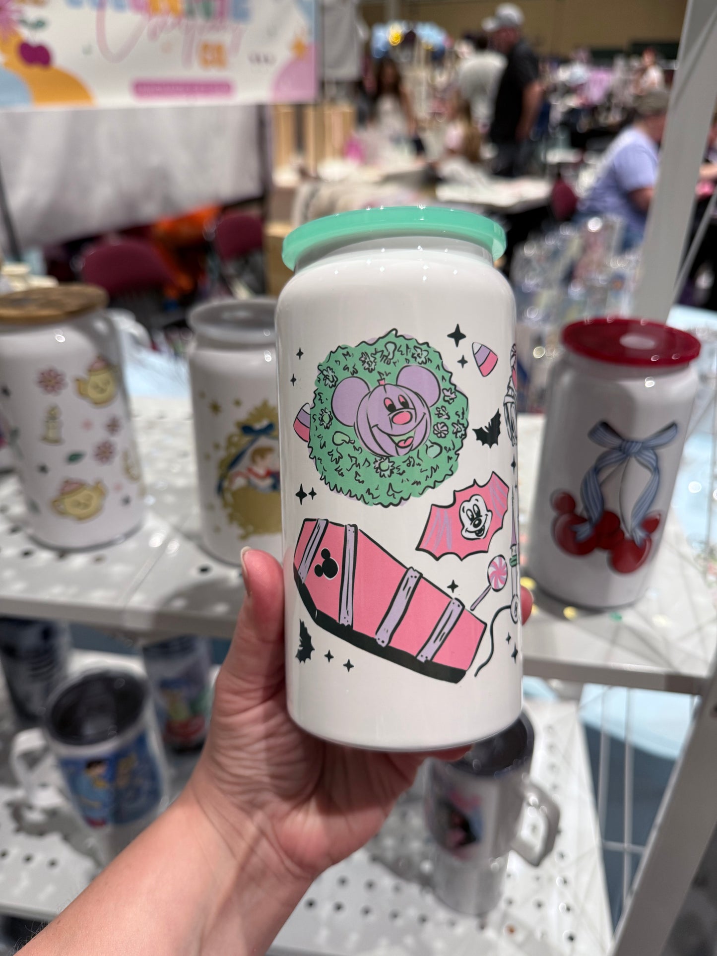 Pastel Halloween White Cup | Insulated Beer Can Cups