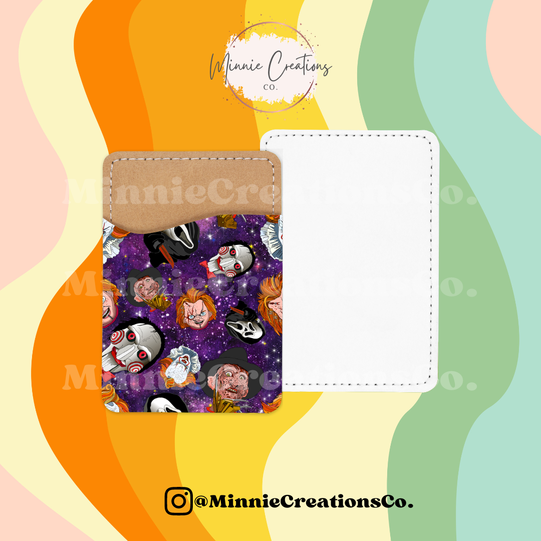Spooky Card Holder Wallet | Halloween Phone Leather Wallet Card holder