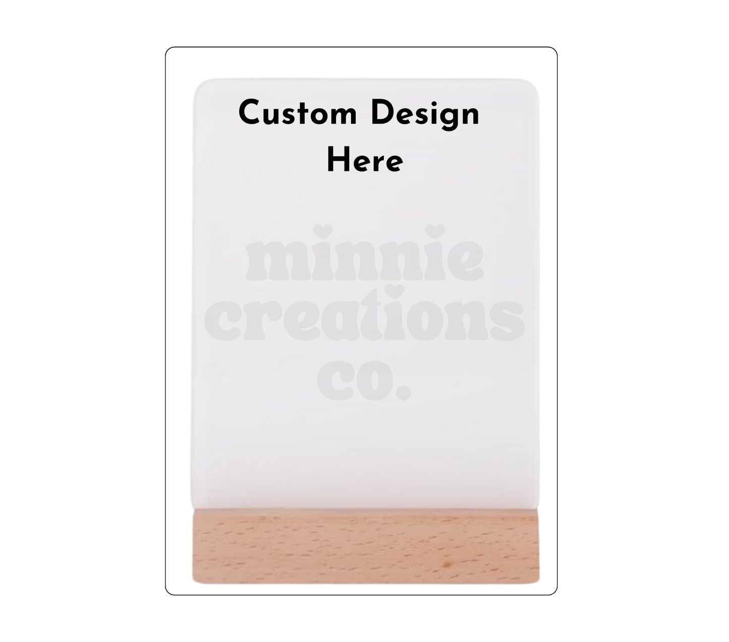 Magic Castle Light Frame | Sublimation Custom Frame Night Light