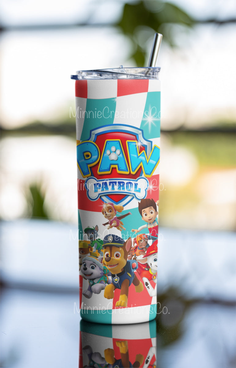 Hot Selling 20 Oz Skinny Tumblers Double Wall Insulated Straight Water Cups  Wine Tumbler with Lids and Straws - China Paw Patrol Tumbler and Leak Proof  Tumbler price