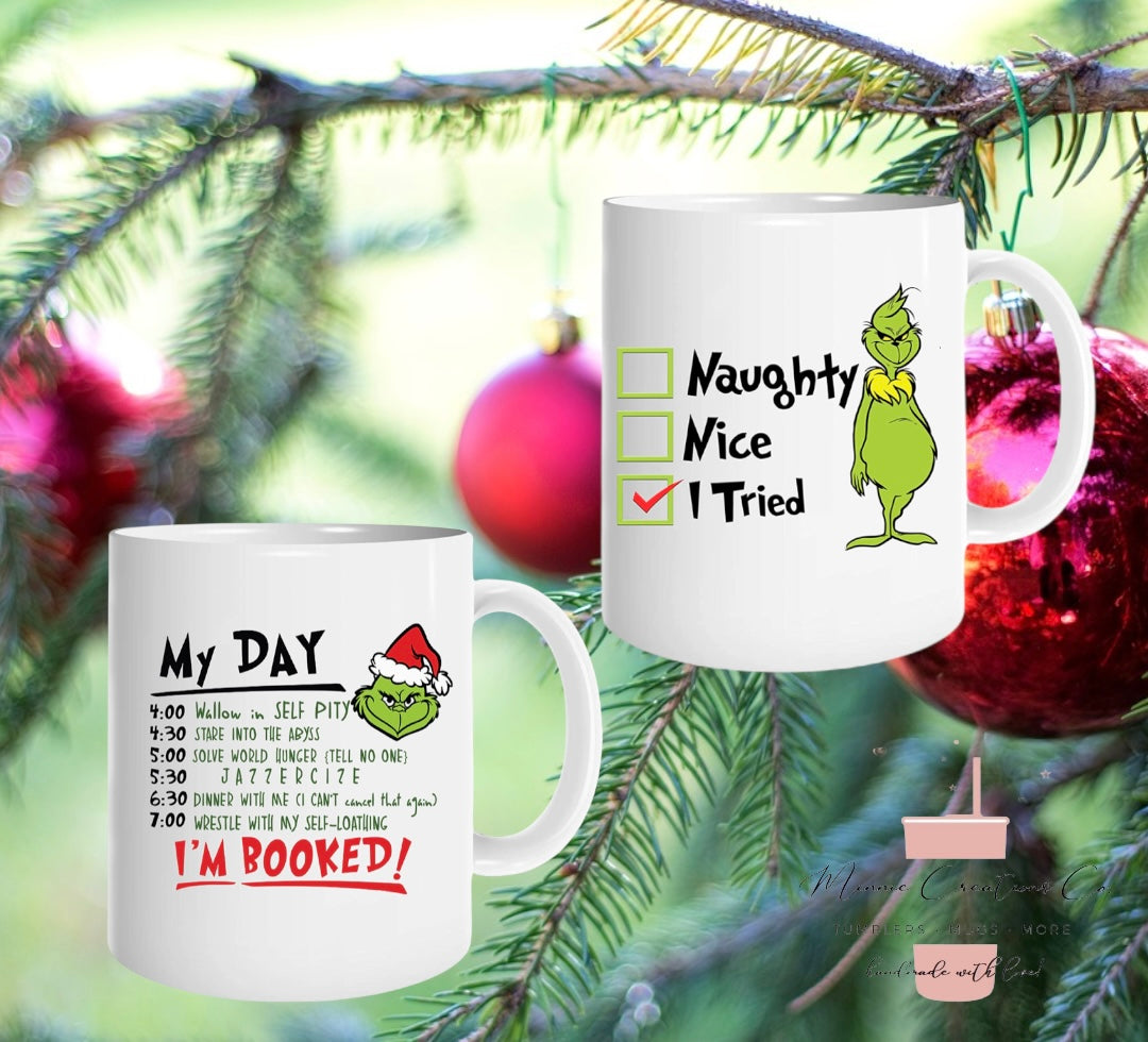 Happy Taxmas Grinch Mug! Funny Christmas Mug - Perfect Unique Holiday Gift  for Her and Him!