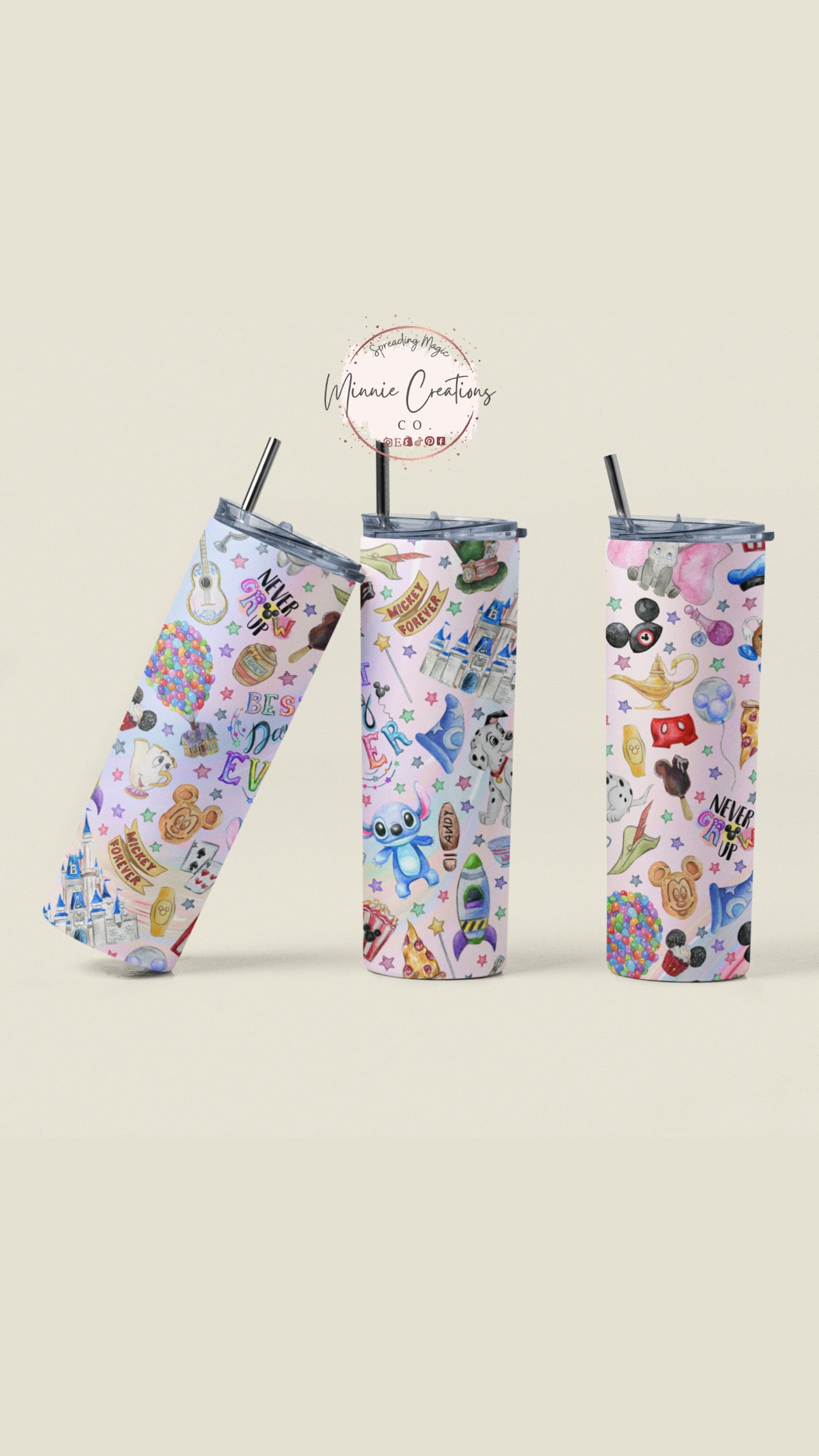 Magical World Inspired 20oz Skinny Tumblers