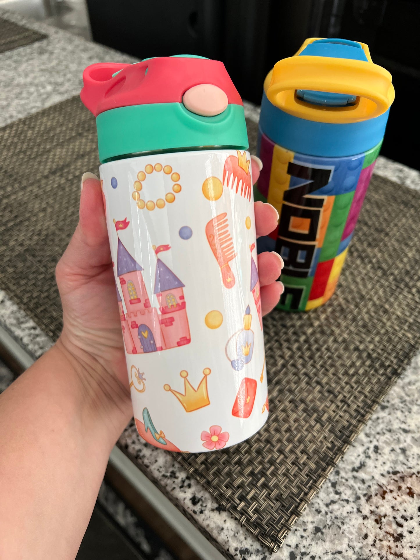 Custom Kids Water Bottles | Custom 12oz Water Bottle | Sublimated Kids Water Bottles