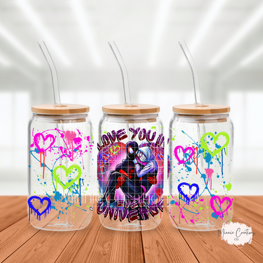 Universe Love Glass Can cup