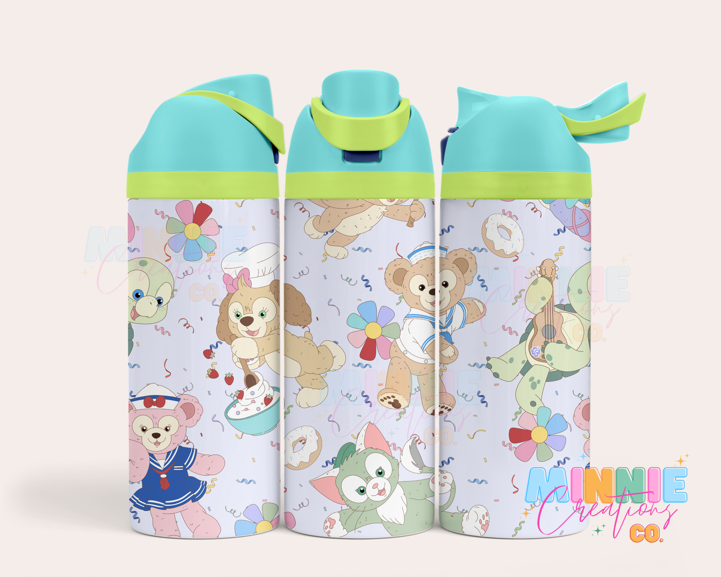 Bear Friends 24oz Water Bottle