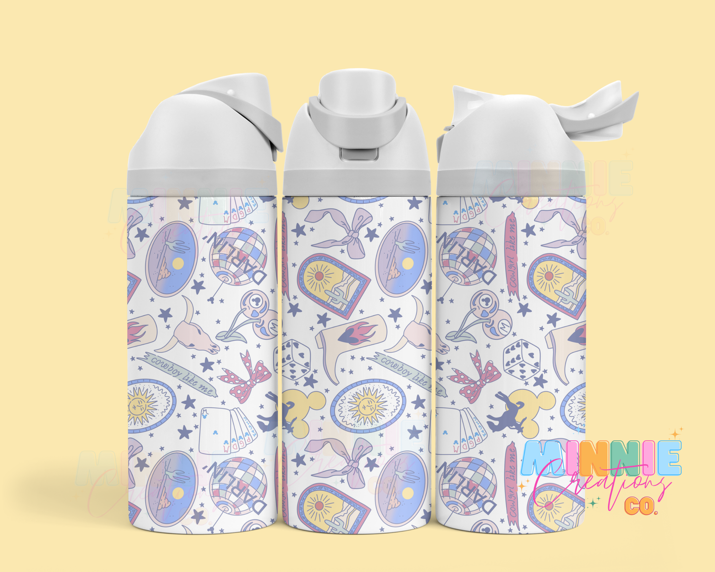 Darlin Western Inspired 24oz Water Bottle