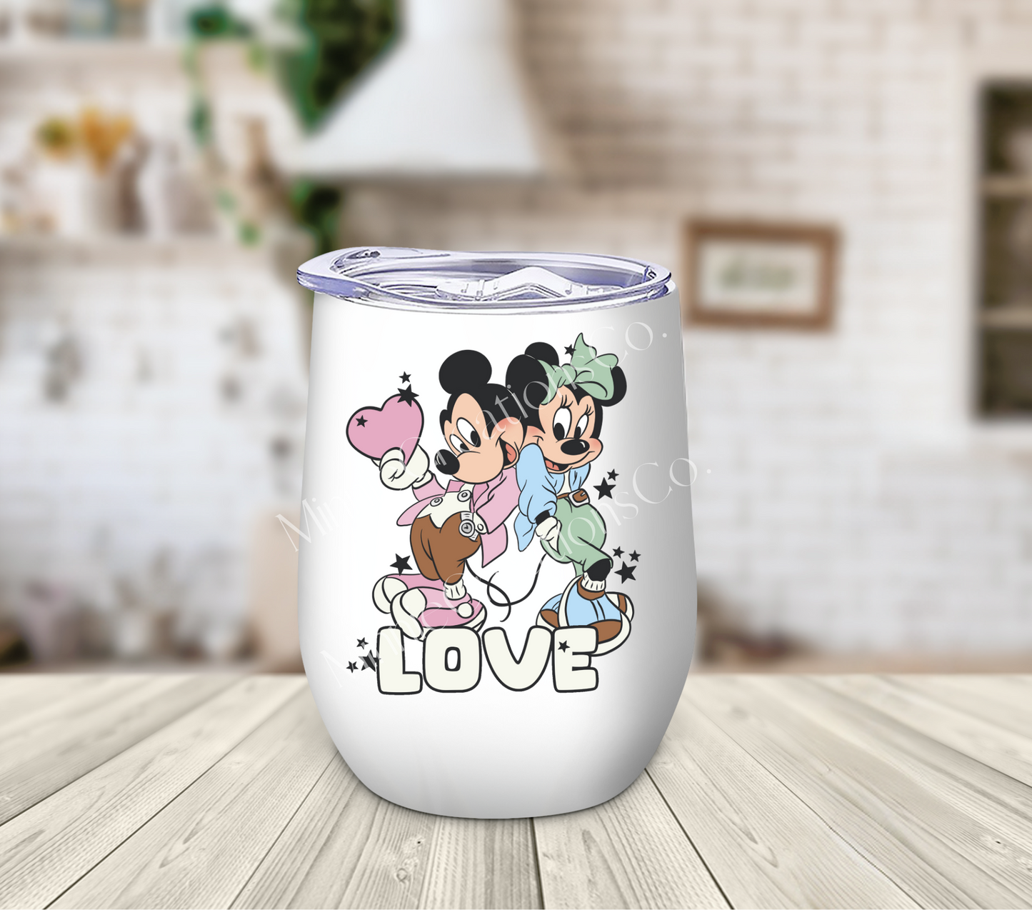 Retro Love 12oz Insulated Wine tumbler