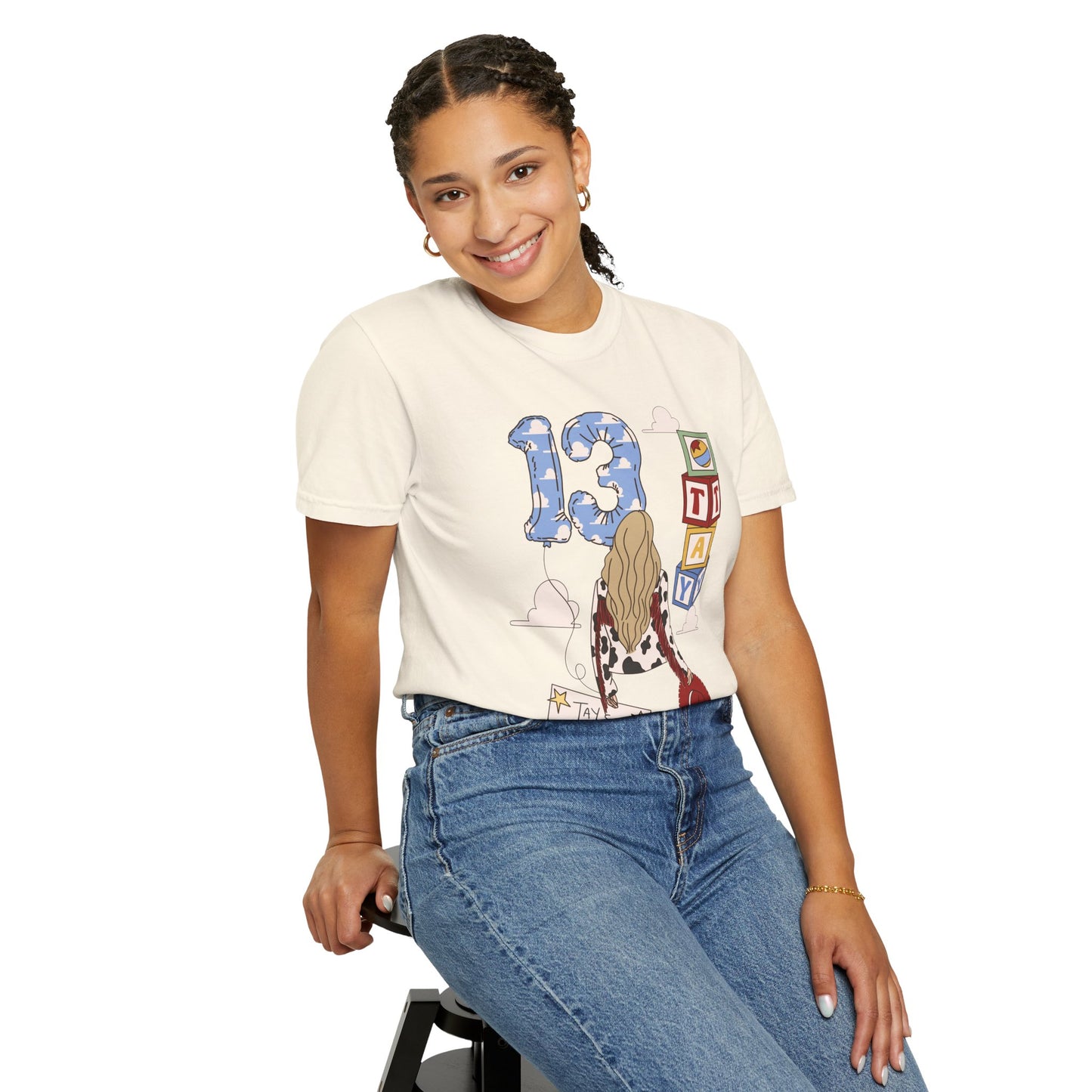 TS x 13 Graphic Tee — 'Try Not To Keep Out' Girl Illustration