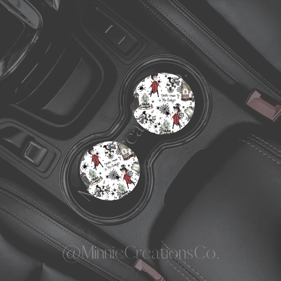 Spooky Car coasters | Halloween Custom Car coasters