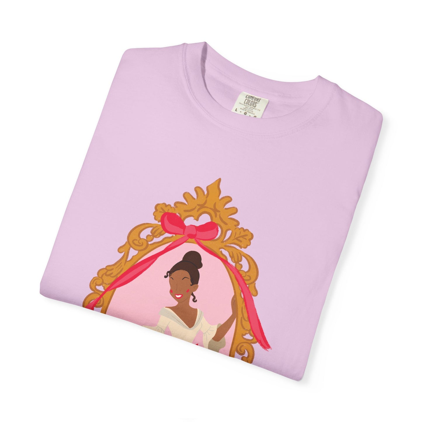 Elegant T-shirt Inspired Portrait in Ornate Frame