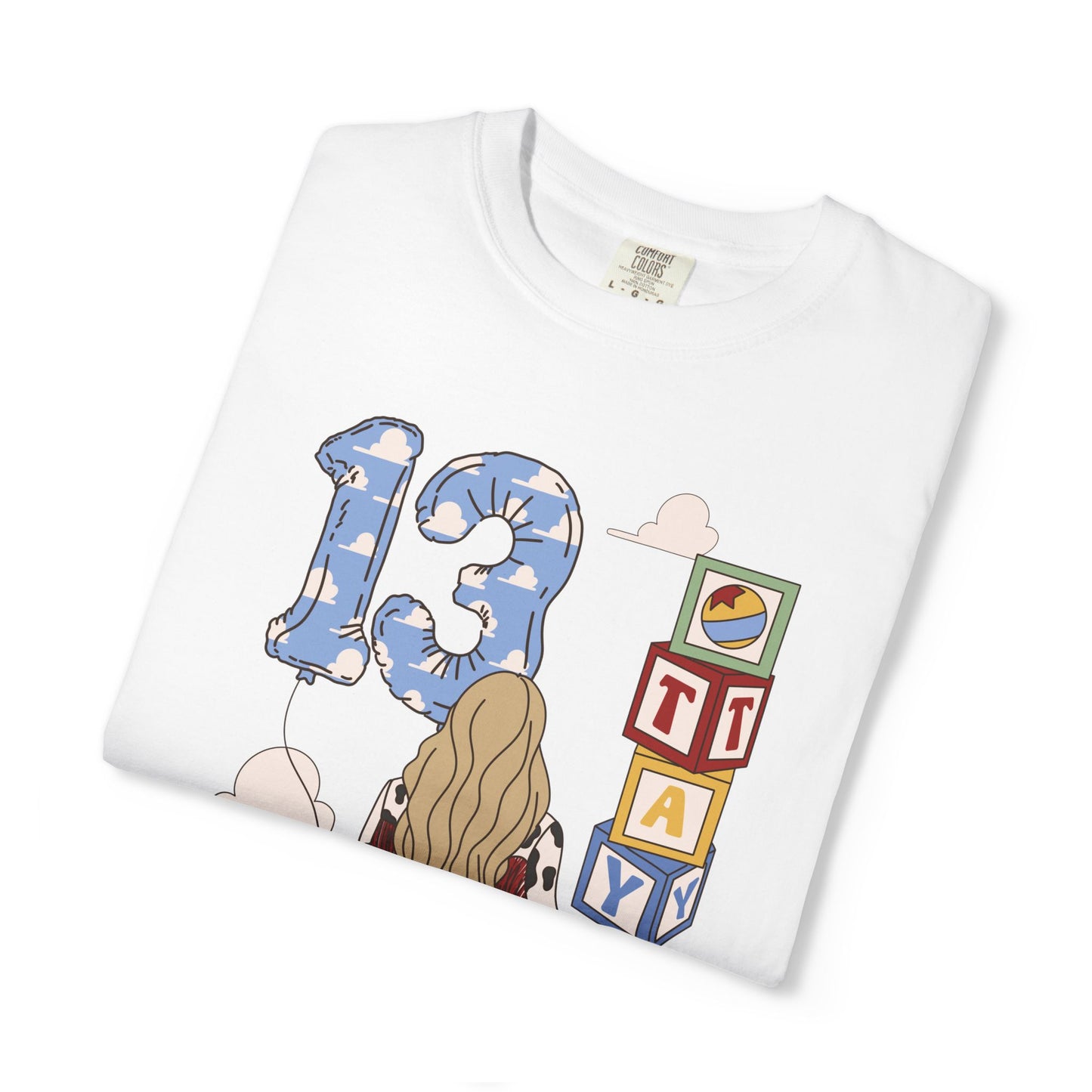 TS x 13 Graphic Tee — 'Try Not To Keep Out' Girl Illustration