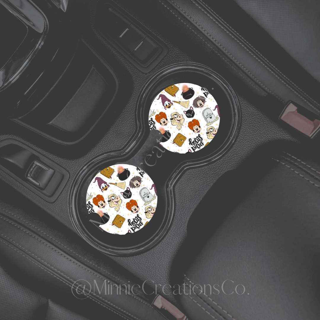Spooky Car coasters | Halloween Custom Car coasters