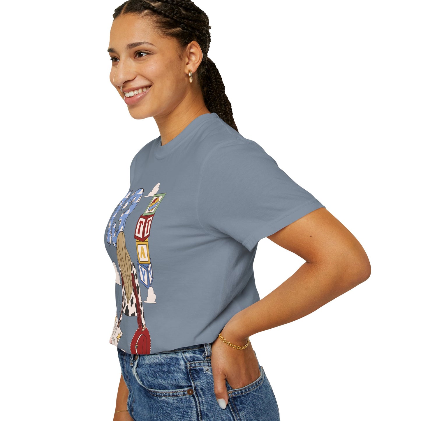TS x 13 Graphic Tee — 'Try Not To Keep Out' Girl Illustration