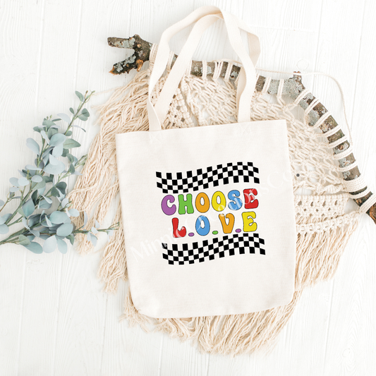 Choose Love Shopping Bag | Love Wins Shopping Tote | Pride Shopping bag