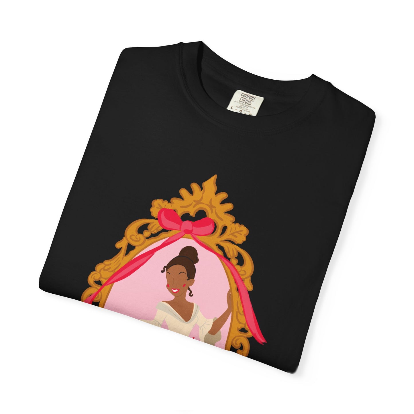 Elegant T-shirt Inspired Portrait in Ornate Frame