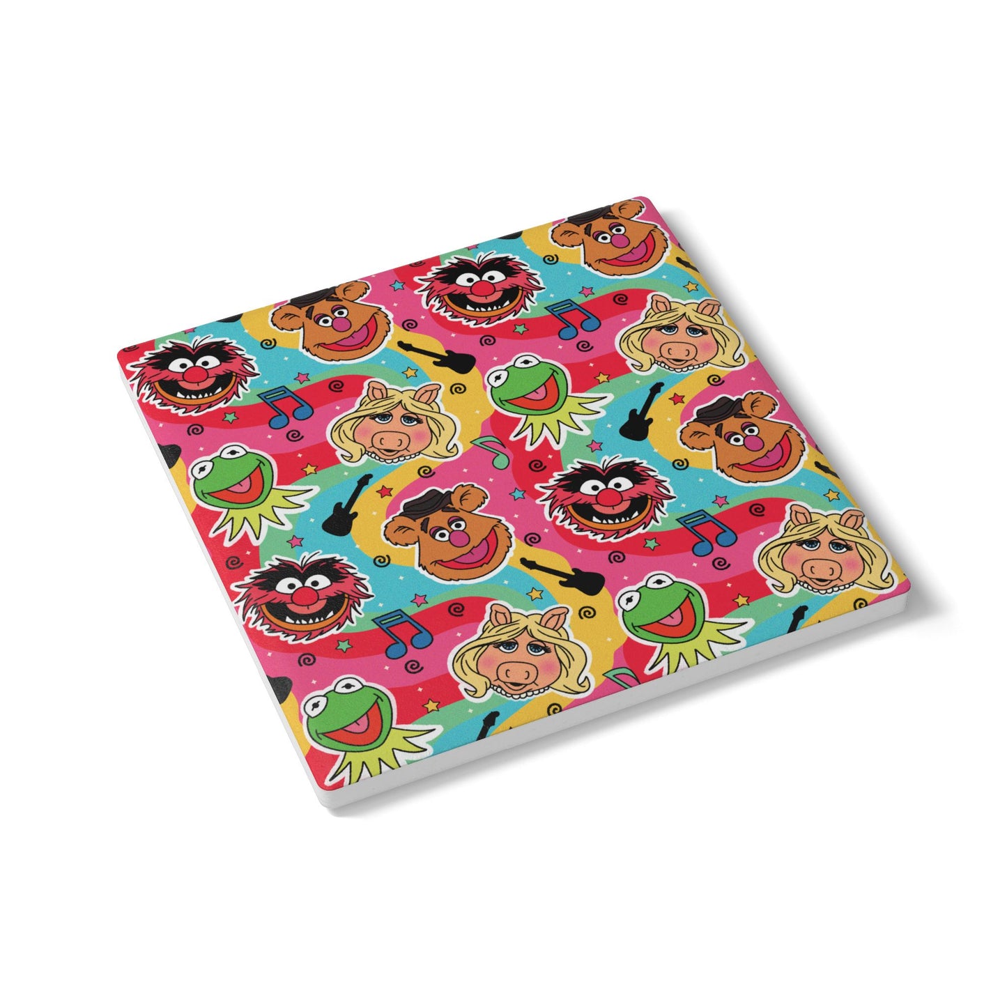 Colorful Muppet Band Ceramic Coaster — Friends Drink Coasters