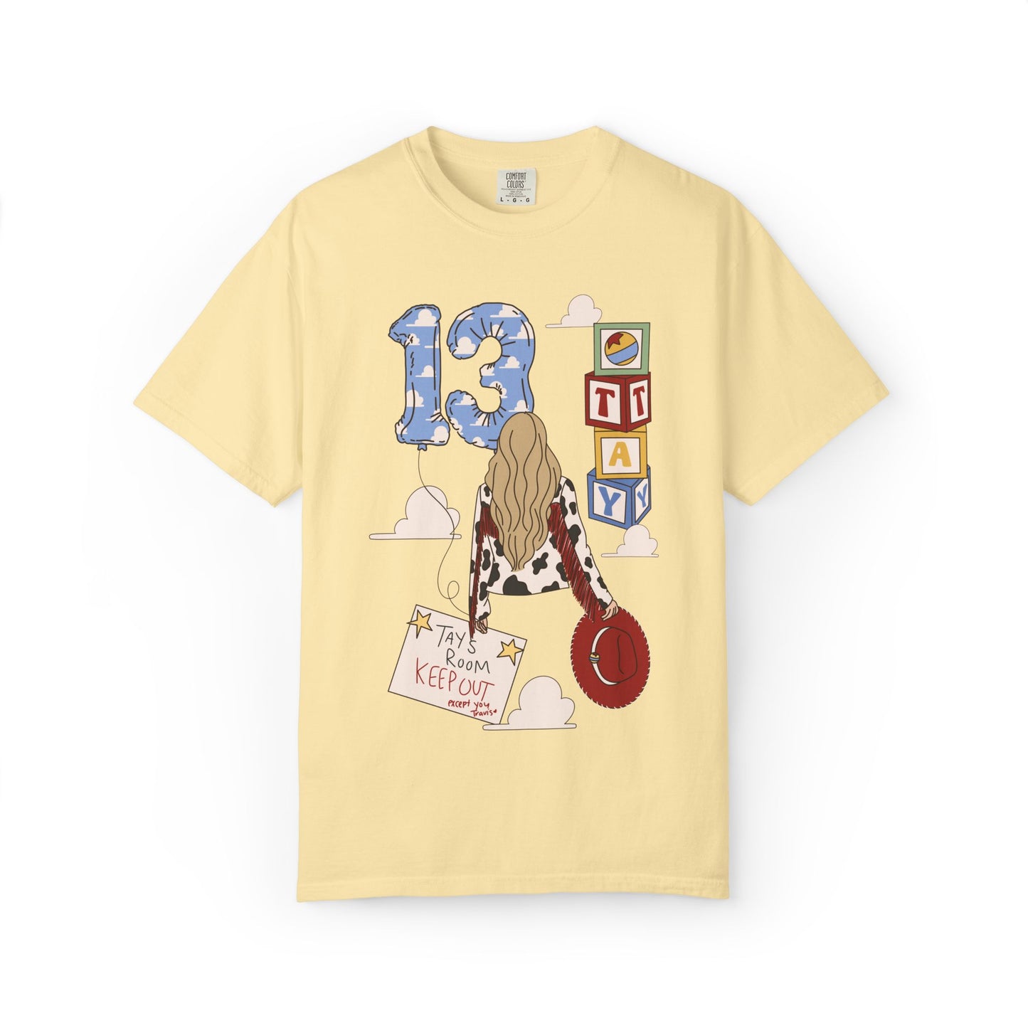 TS x 13 Graphic Tee — 'Try Not To Keep Out' Girl Illustration