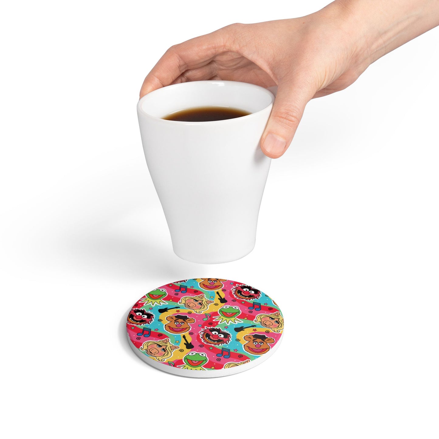 Colorful Muppet Band Ceramic Coaster — Friends Drink Coasters