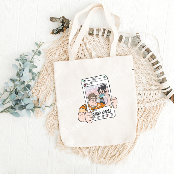 Shop small tote bag | Support Small Business Shopping Bag