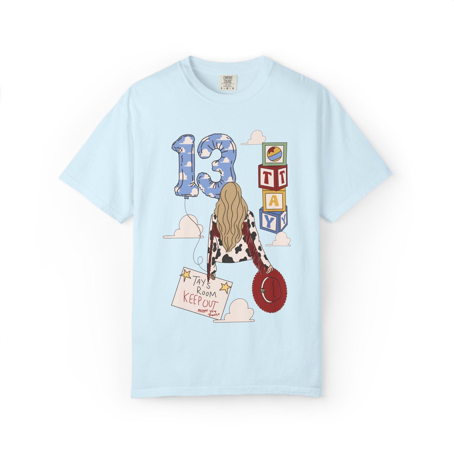 TS x 13 Graphic Tee — 'Try Not To Keep Out' Girl Illustration
