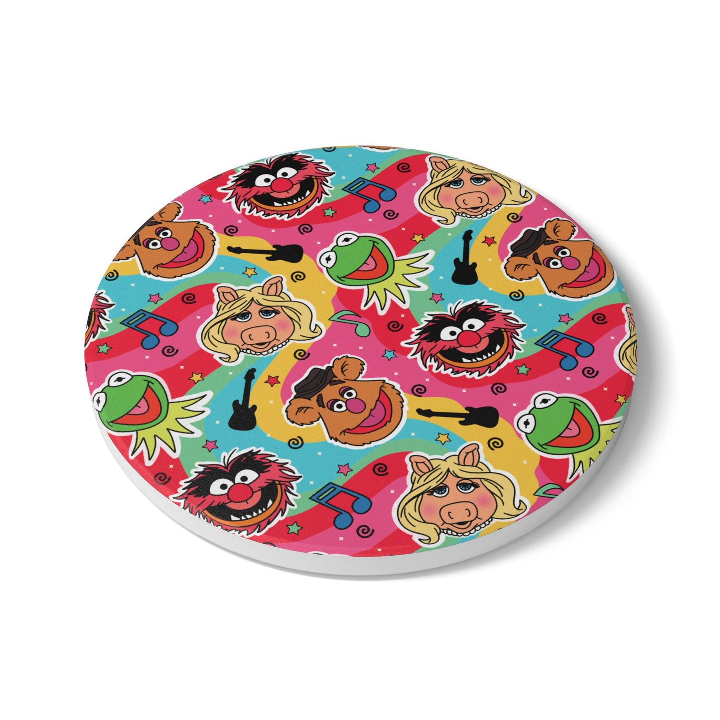 Colorful Muppet Band Ceramic Coaster — Friends Drink Coasters