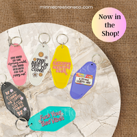 Motel Keychains | Retro Motel Keychains | Vintage Motel style Keychains