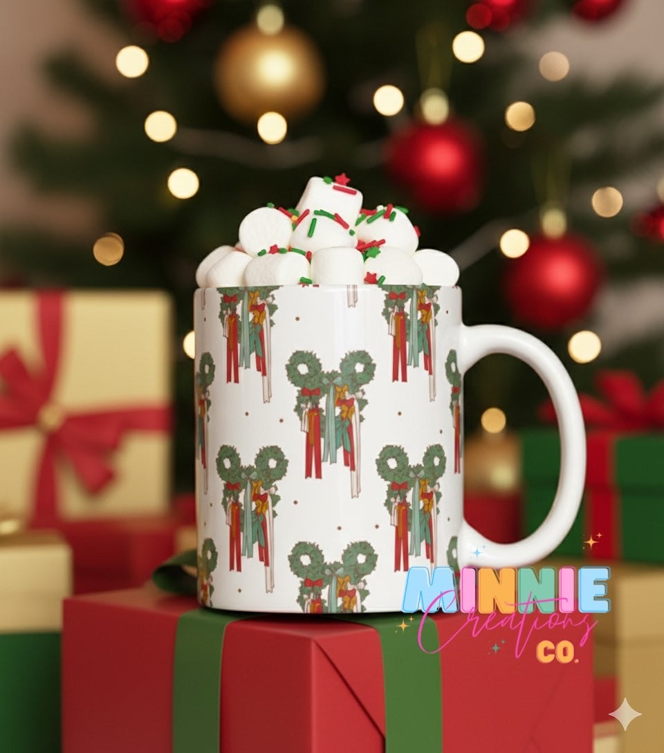 Christmas Wreath 11oz & 15oz mug