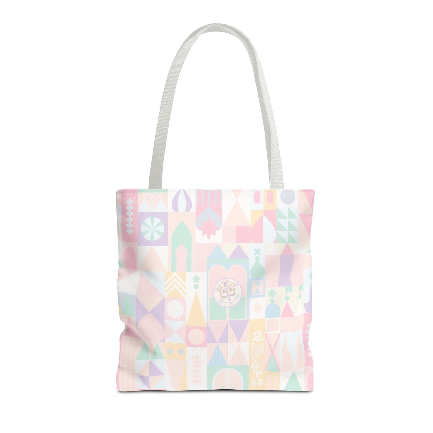 Pastel Geometric Pattern Tote Bag — Cute All-Over Print