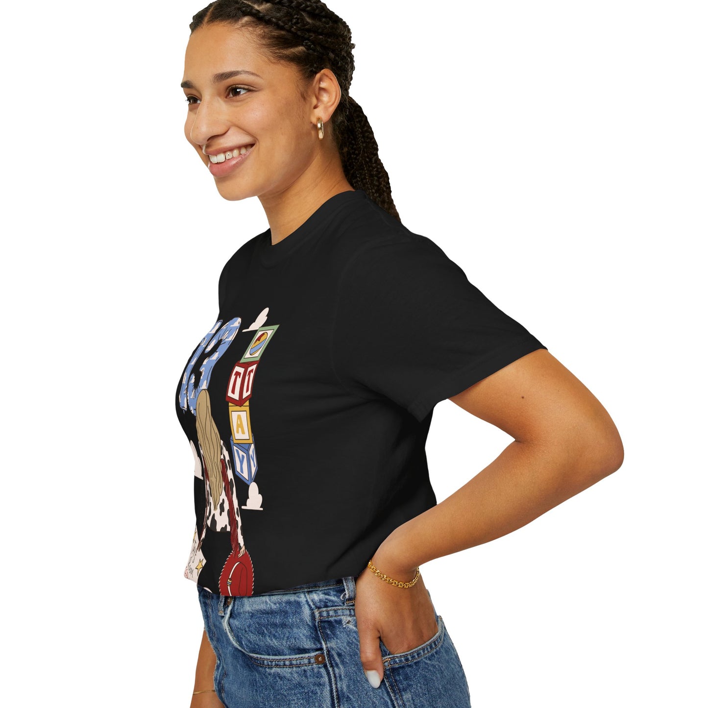 TS x 13 Graphic Tee — 'Try Not To Keep Out' Girl Illustration