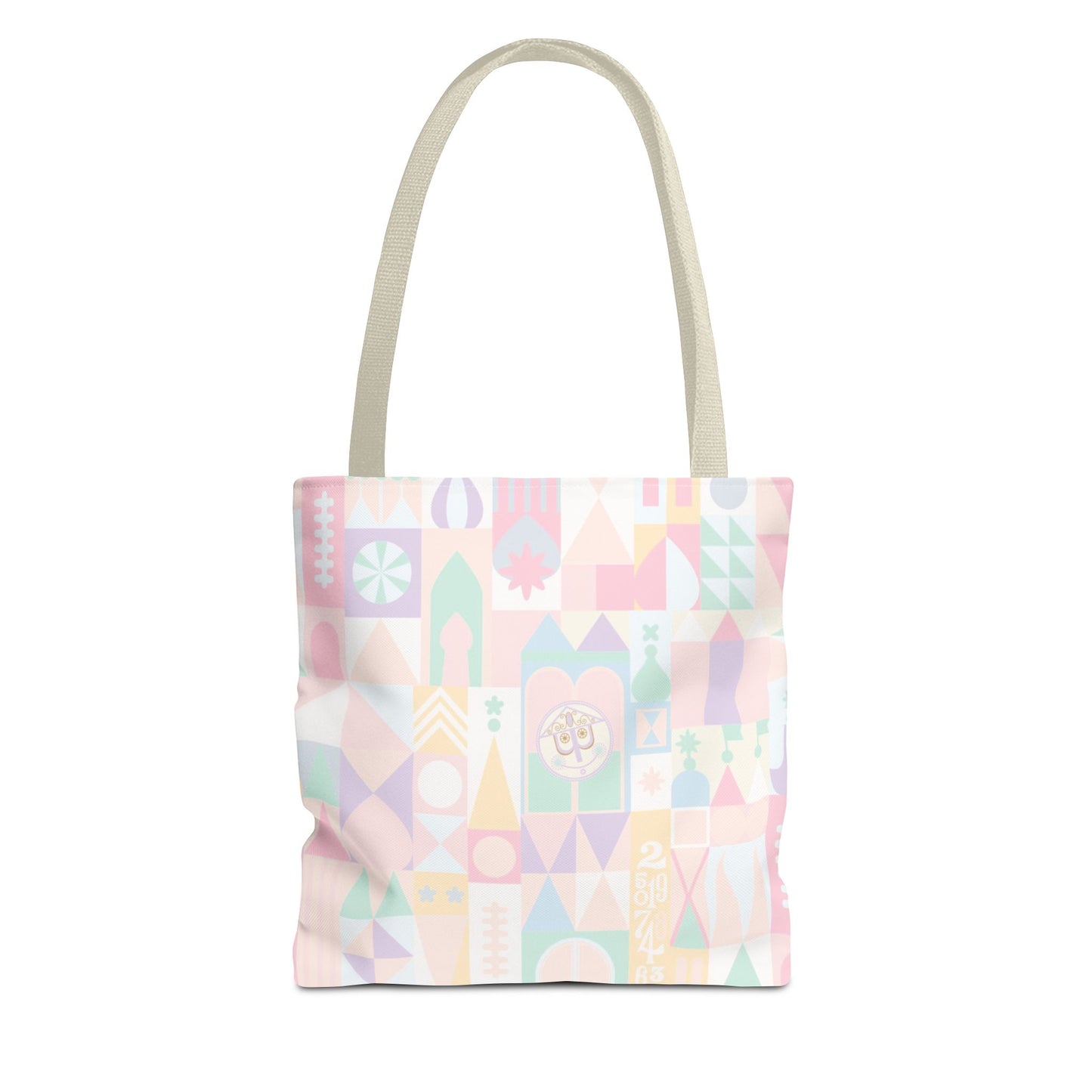 Pastel Geometric Pattern Tote Bag — Cute All-Over Print