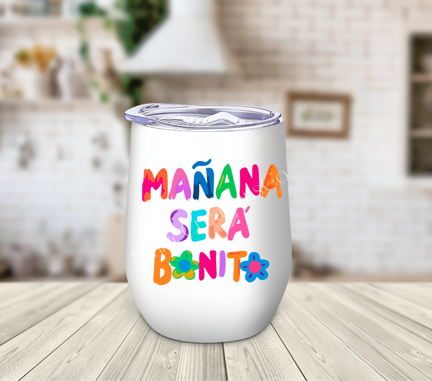 MaÑana Sera Bonito 12oz Insulated Wine tumbler