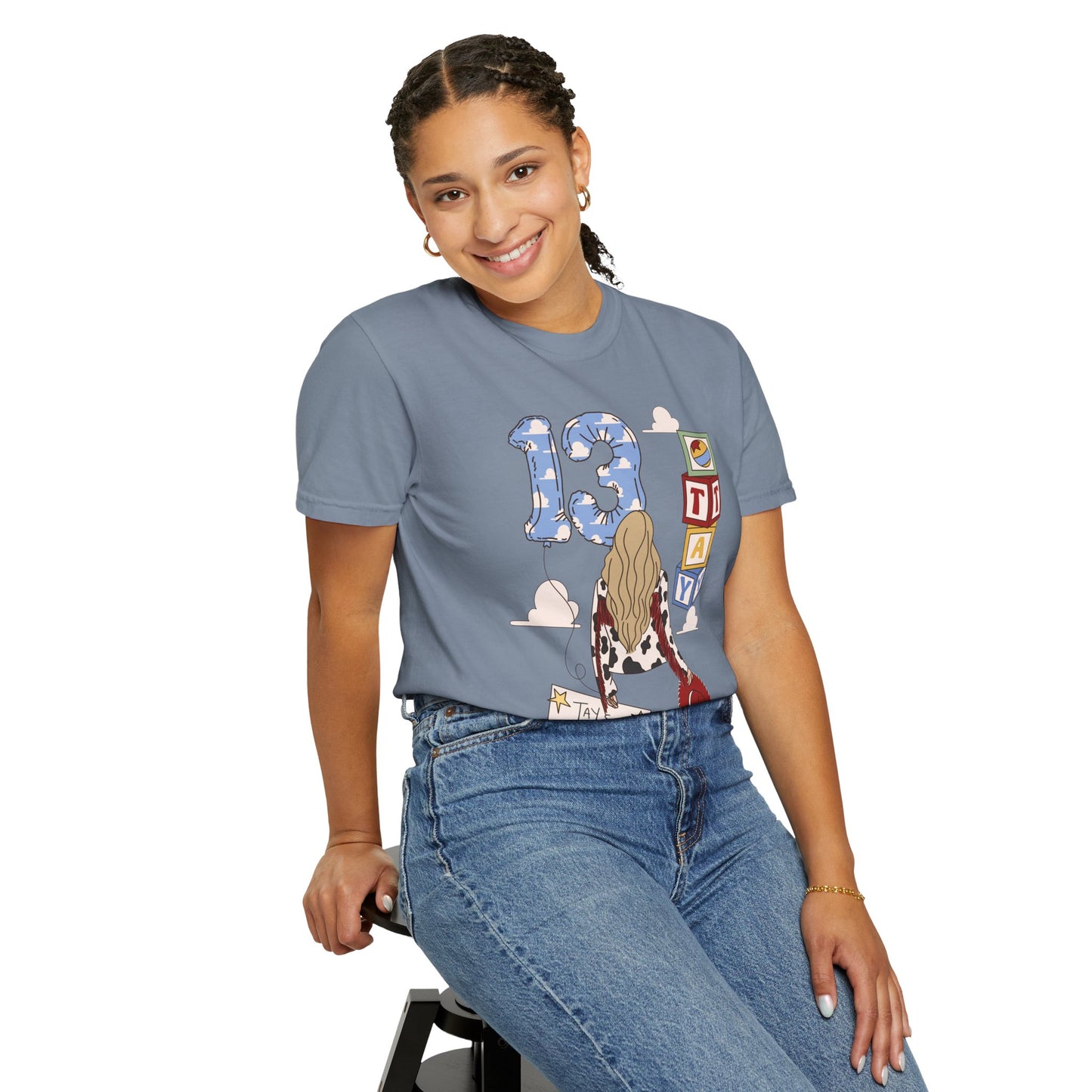 TS x 13 Graphic Tee — 'Try Not To Keep Out' Girl Illustration