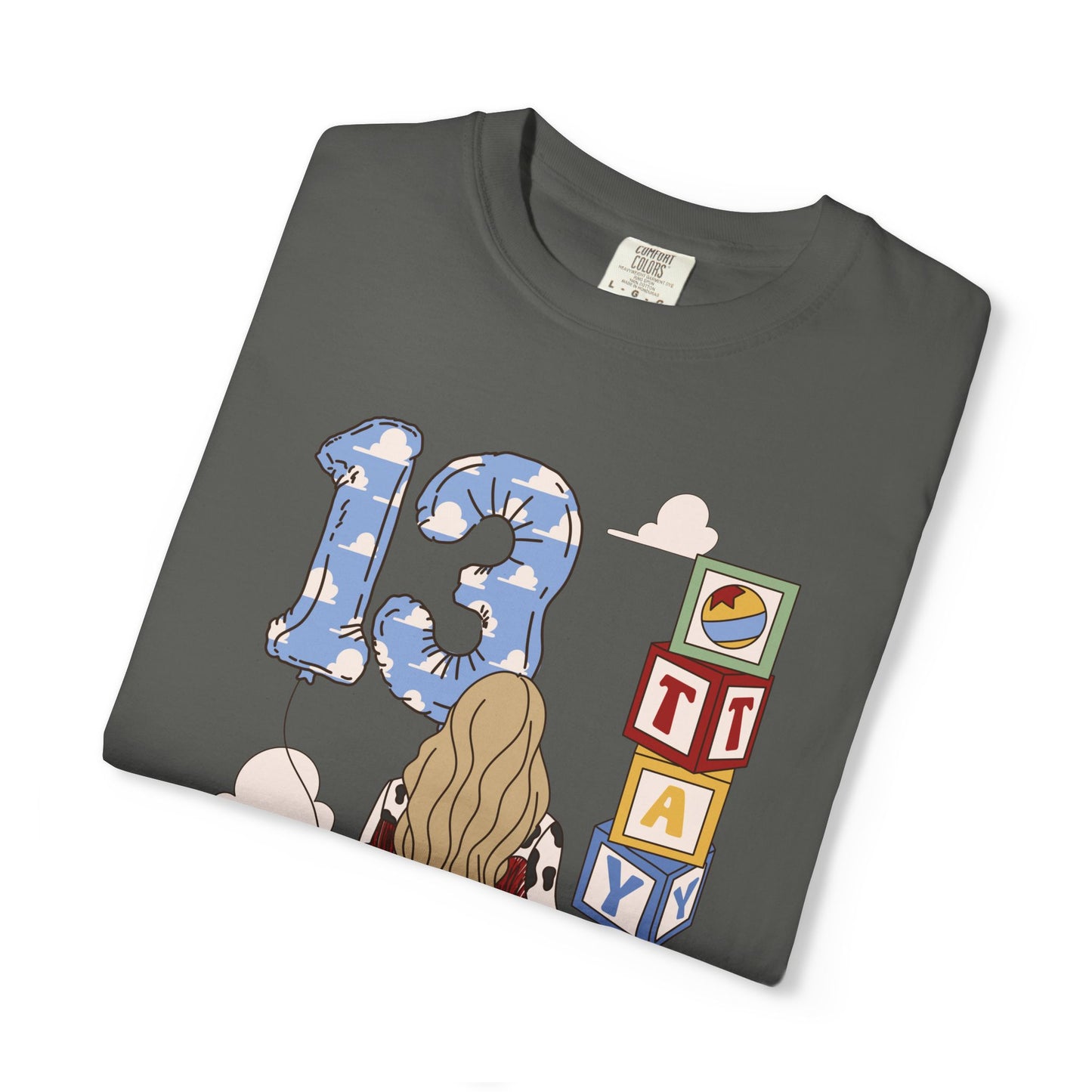 TS x 13 Graphic Tee — 'Try Not To Keep Out' Girl Illustration