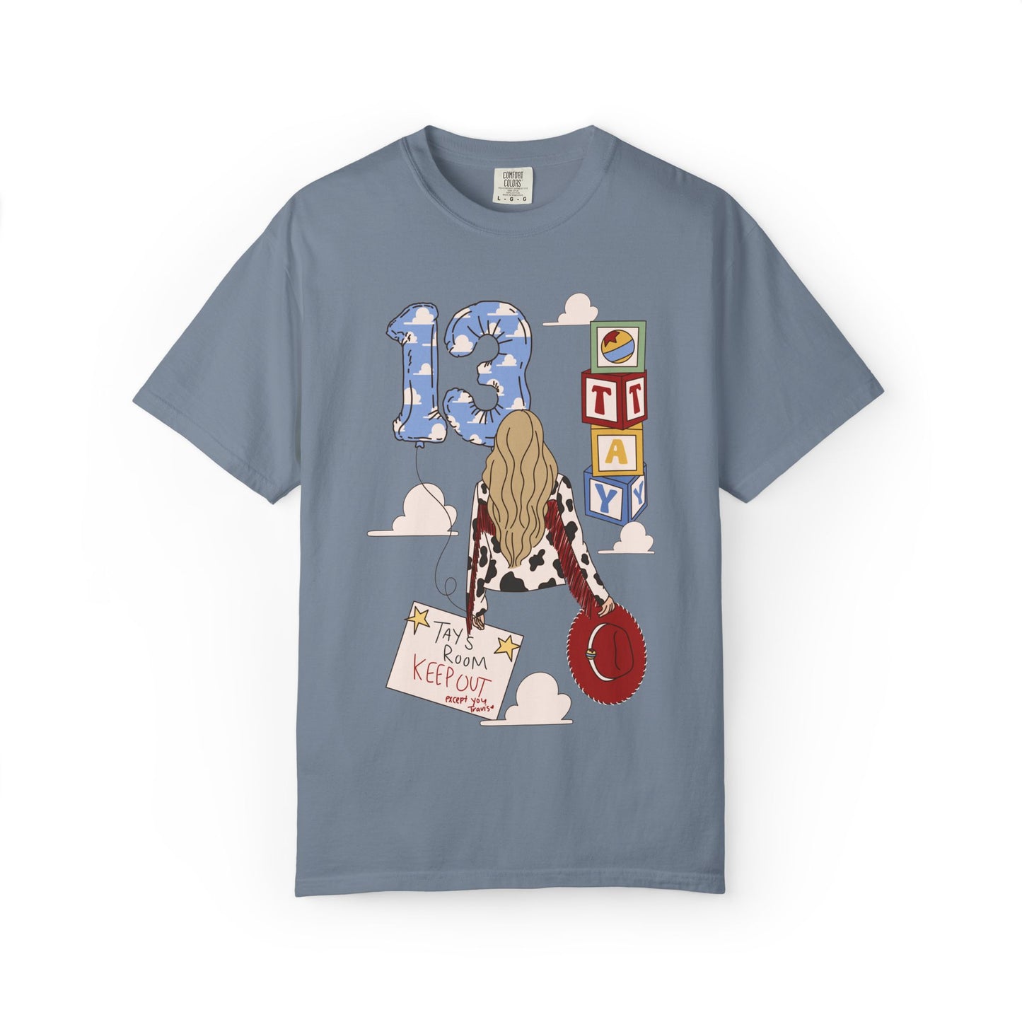 TS x 13 Graphic Tee — 'Try Not To Keep Out' Girl Illustration