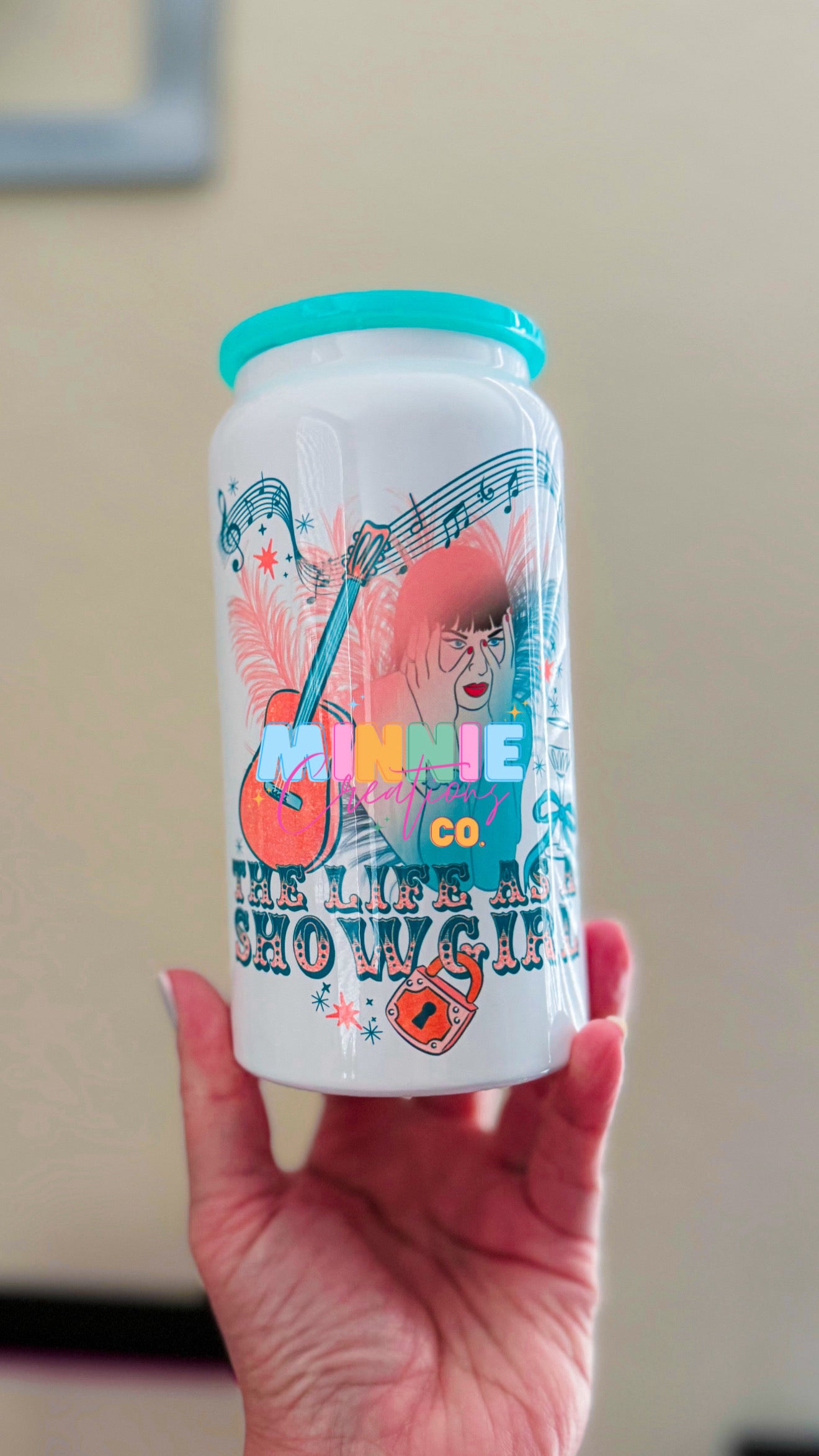 Showgirl  White Cup | Insulated Beer Can Cups
