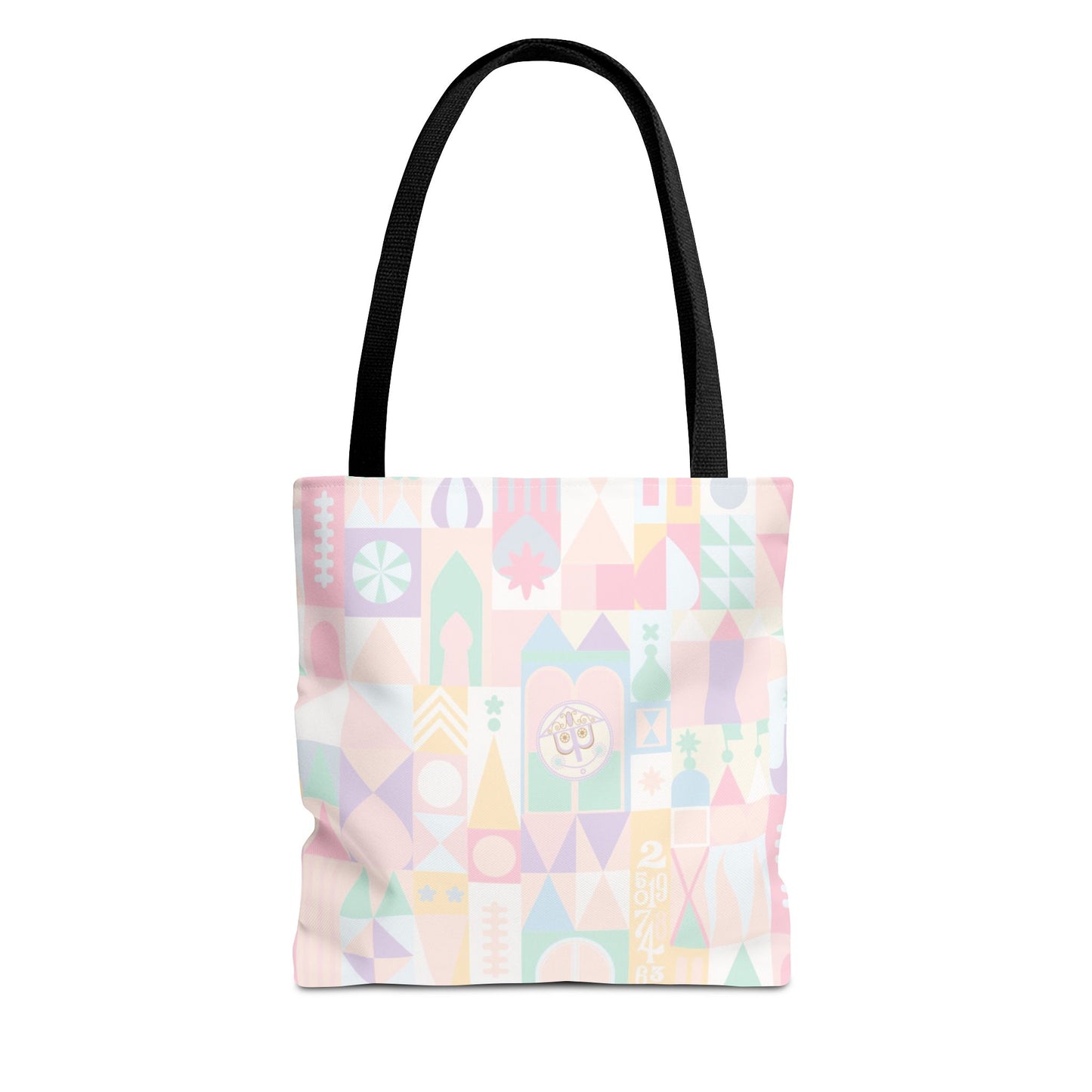 Pastel Geometric Pattern Tote Bag — Cute All-Over Print