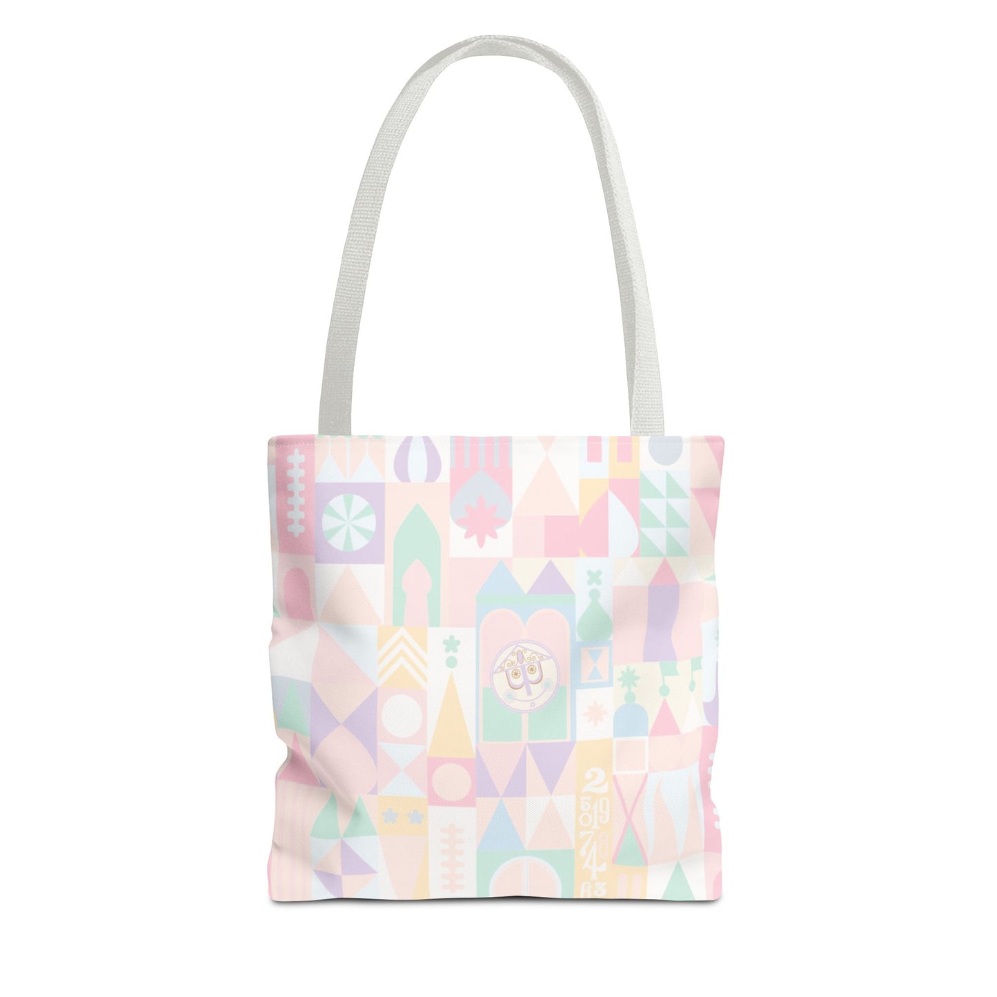 Pastel Geometric Pattern Tote Bag — Cute All-Over Print