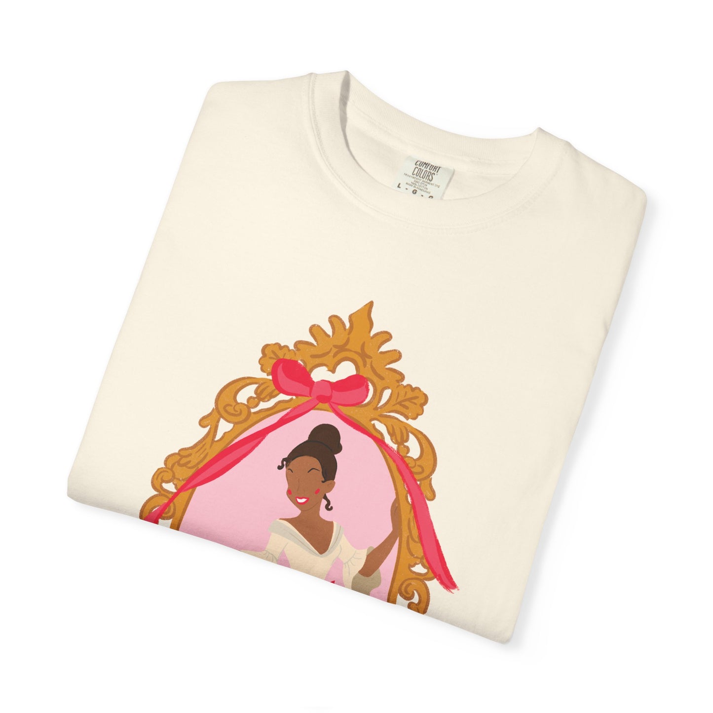 Elegant T-shirt Inspired Portrait in Ornate Frame