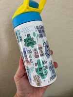 Kids Affirmations Water Bottle | Sublimated Kids Water Bottles