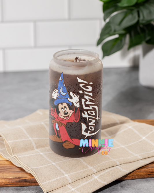 Fantasmic 16oz Glass Can Cups