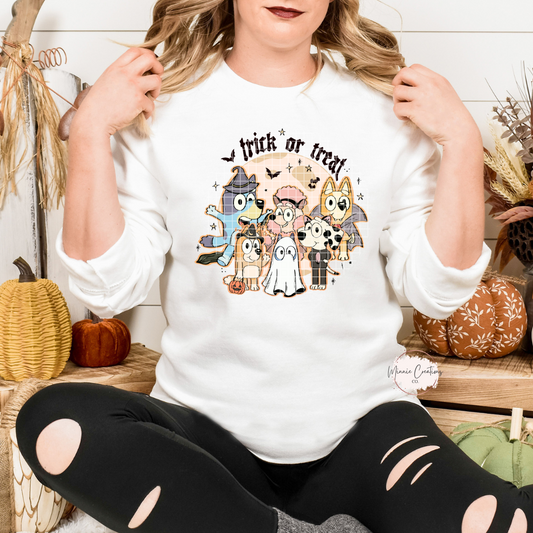 Boo-ey & Friends Trick or Treat Crewneck Sweater