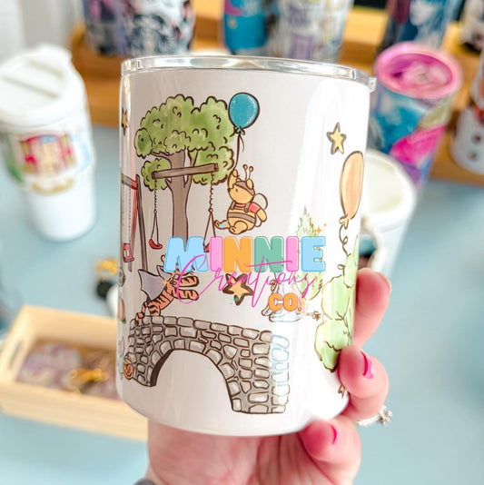 Halloween Bear & Friends Low Ball Travel tumbler