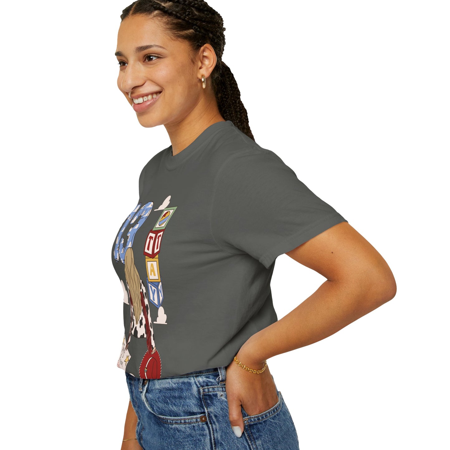 TS x 13 Graphic Tee — 'Try Not To Keep Out' Girl Illustration