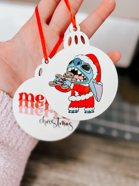 Holiday Santa Alien Ornament | Christmas Decoration