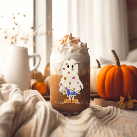 Lizzie Ghost Glass can cup