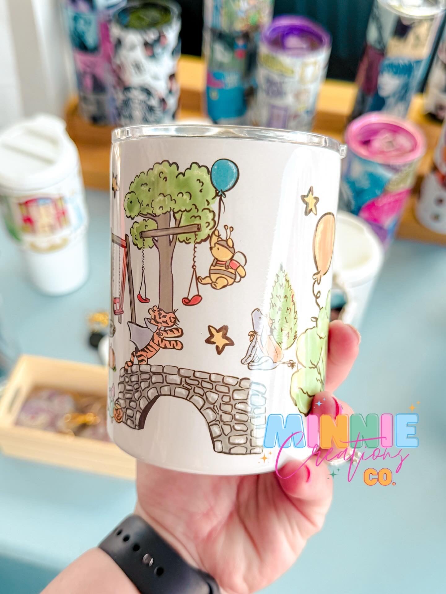 Halloween Bear & Friends Low Ball Travel tumbler